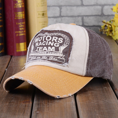 Retro Wash And Old Patch Summer Baseball Cap