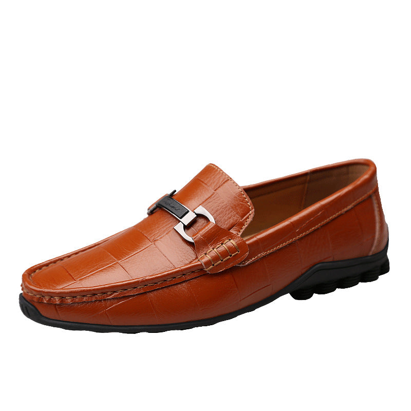 2020 Newest Men Shoes Leather Genuine Casual Loafers Men