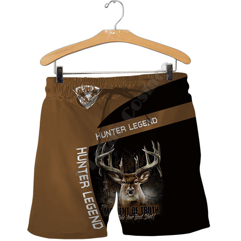 Digital men's printed pattern shorts
