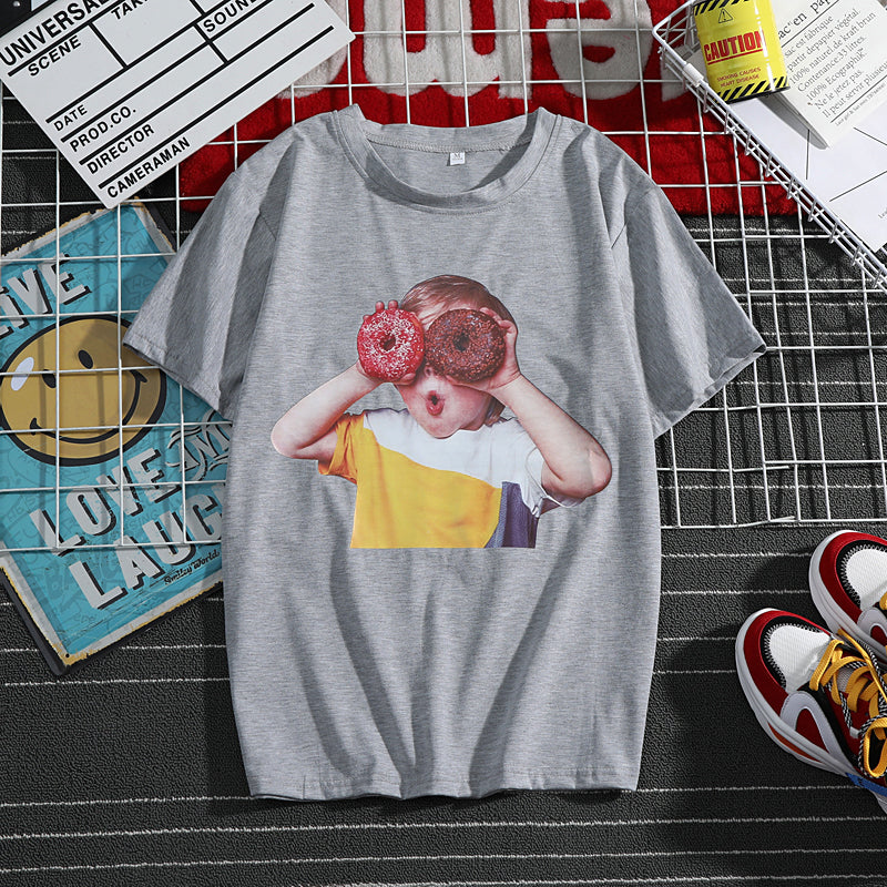 European and American avatar Korean women short sleeve t-shirt