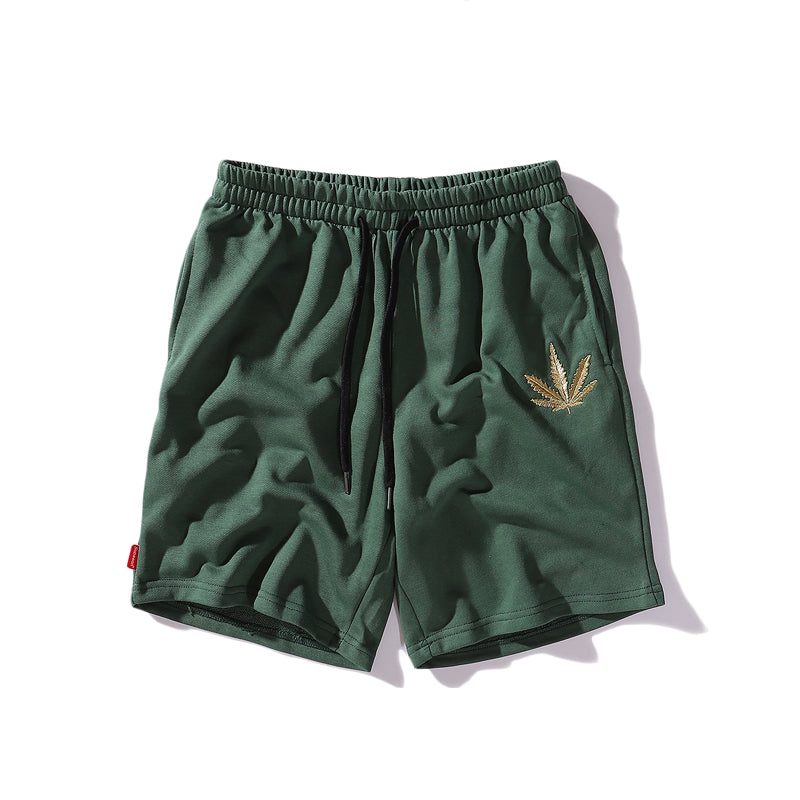 Golden Hemp Embroidered Shorts