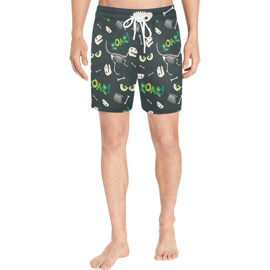 99DIY Fashion US Trend Men's Mid-Length Swim Shorts Men's Standard Printed Quick Dry Swim-Trunk Beach Shorts Made In China