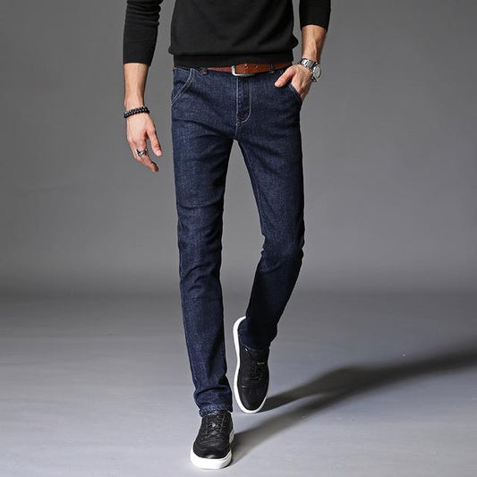 Elastic Dark Denim Jeans