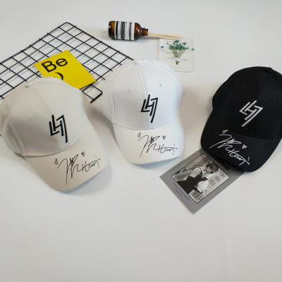 Embroidered sunscreen baseball cap male Korean version