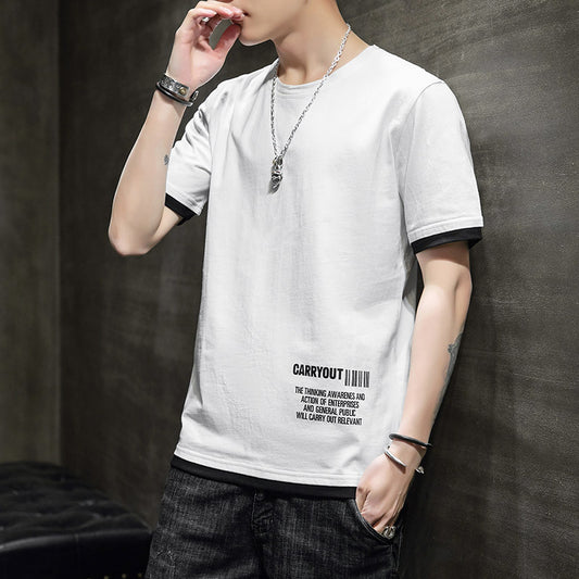 Casual short sleeve printed t-shirt