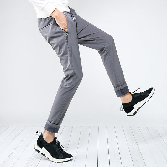 Winter cashmere warmth sports pants men's Korean new style casual pants repair pants young pants tide wholesale pants