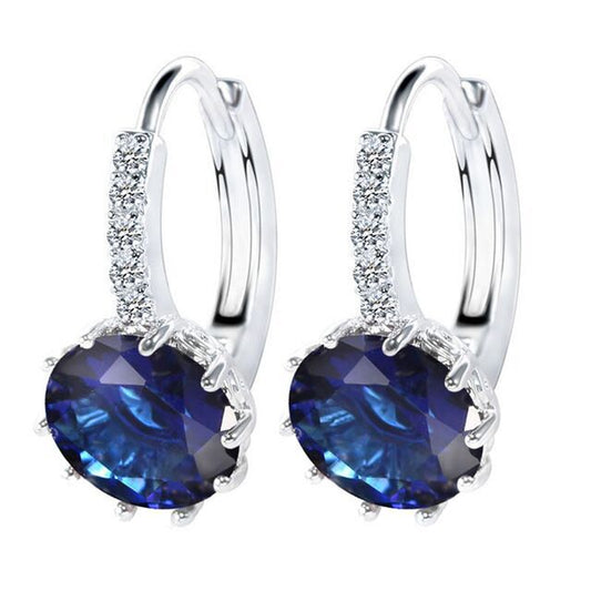 Zircon Earrings Japan And South Korea Simple Temperament Earrings Women