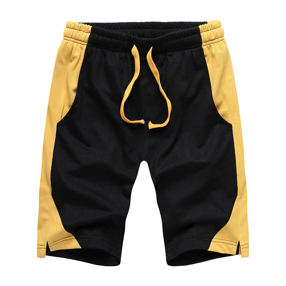 Mesh Breathable Color Matching Shorts Men's Casual