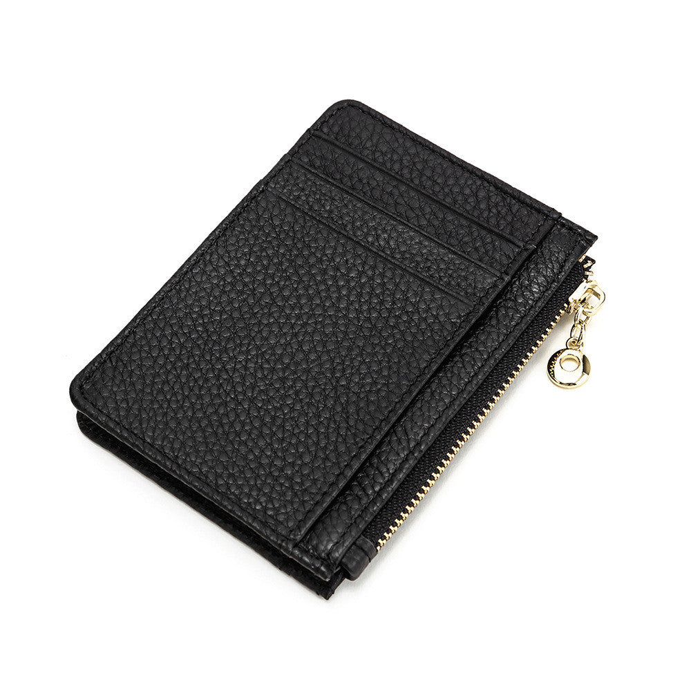 Leather Small Wallet Ladies Zipper Coin Purse