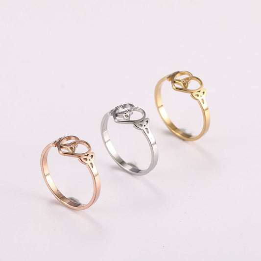Love Ring Creative Design Petal Ring Women