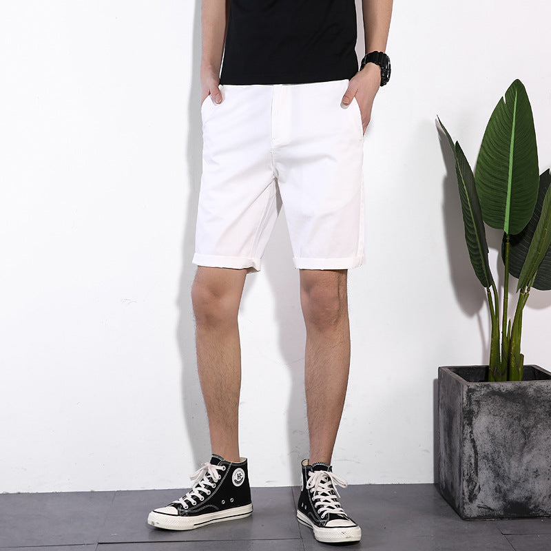 Men's Casual Cotton Solid Color  Shorts