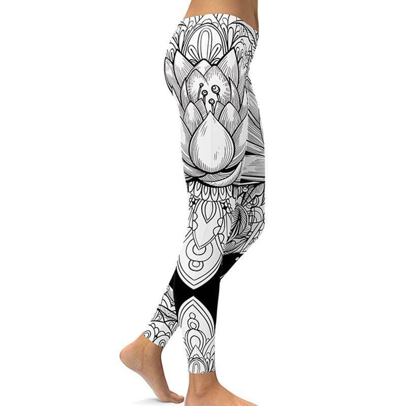 Digital print leggings Fashion leg stretch tight leggings