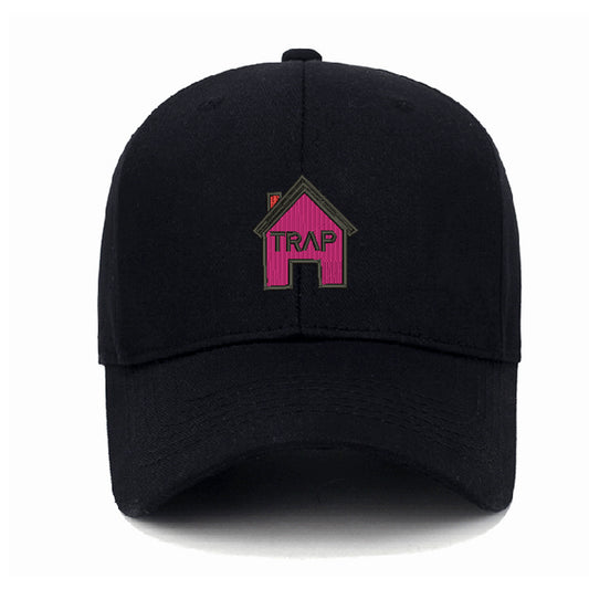 Washed cotton Trap House embroidered baseball cap