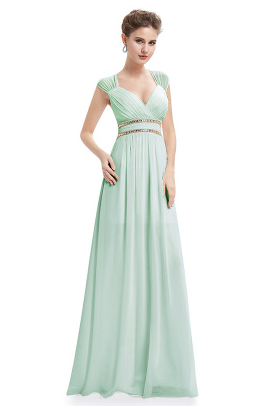 Formal Long Elegant V-Neck dress