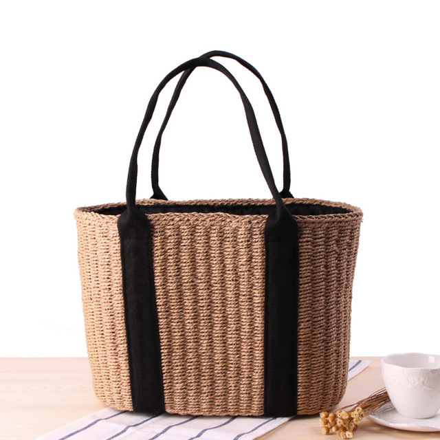 Straw bag large capacity women's bag