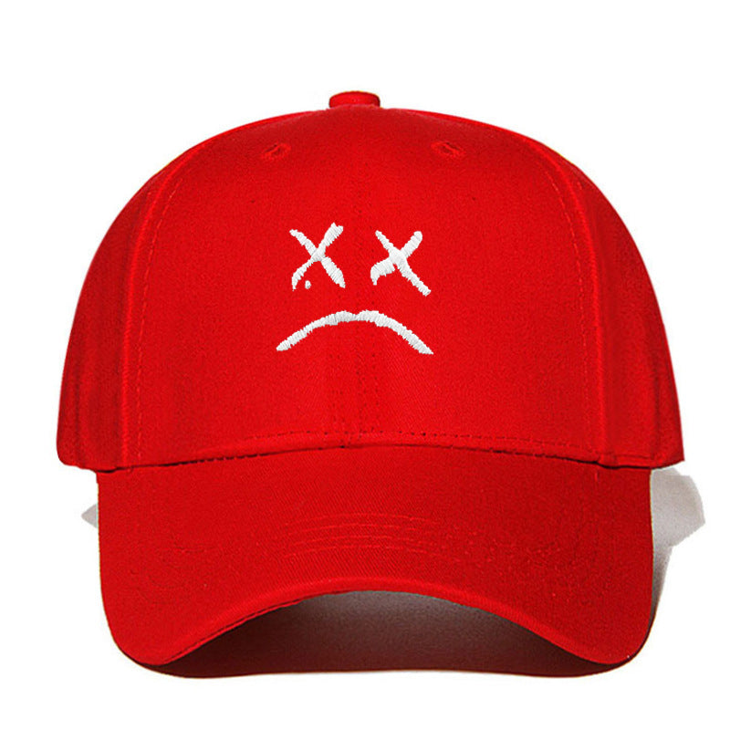 Sad Boy Embroidered Baseball Cap