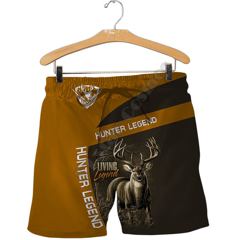 Digital men's printed pattern shorts