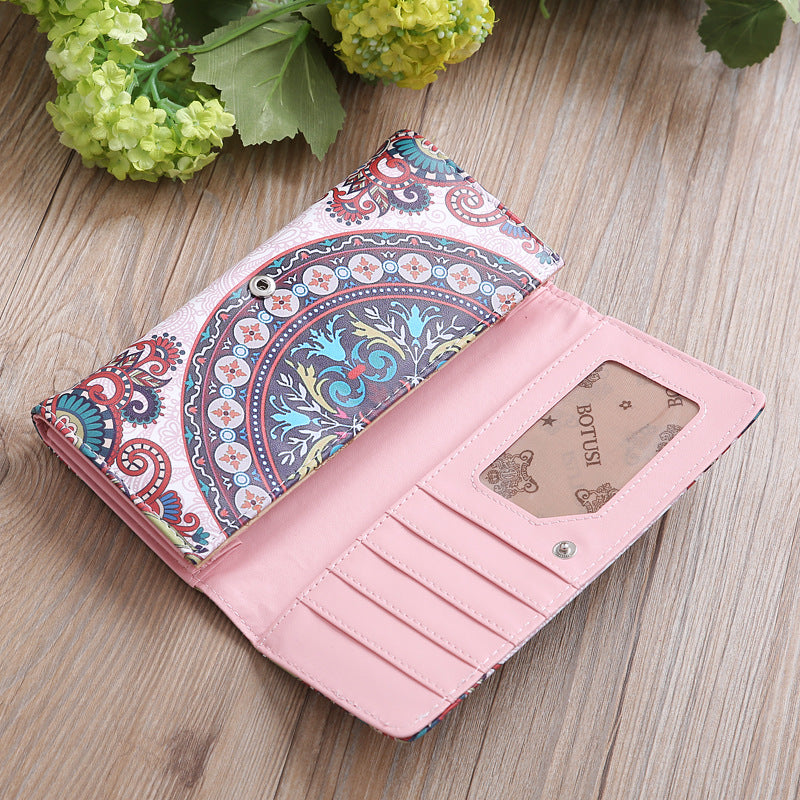 Fashion ladies printed wallet