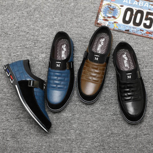 Korean business casual leather shoes for men