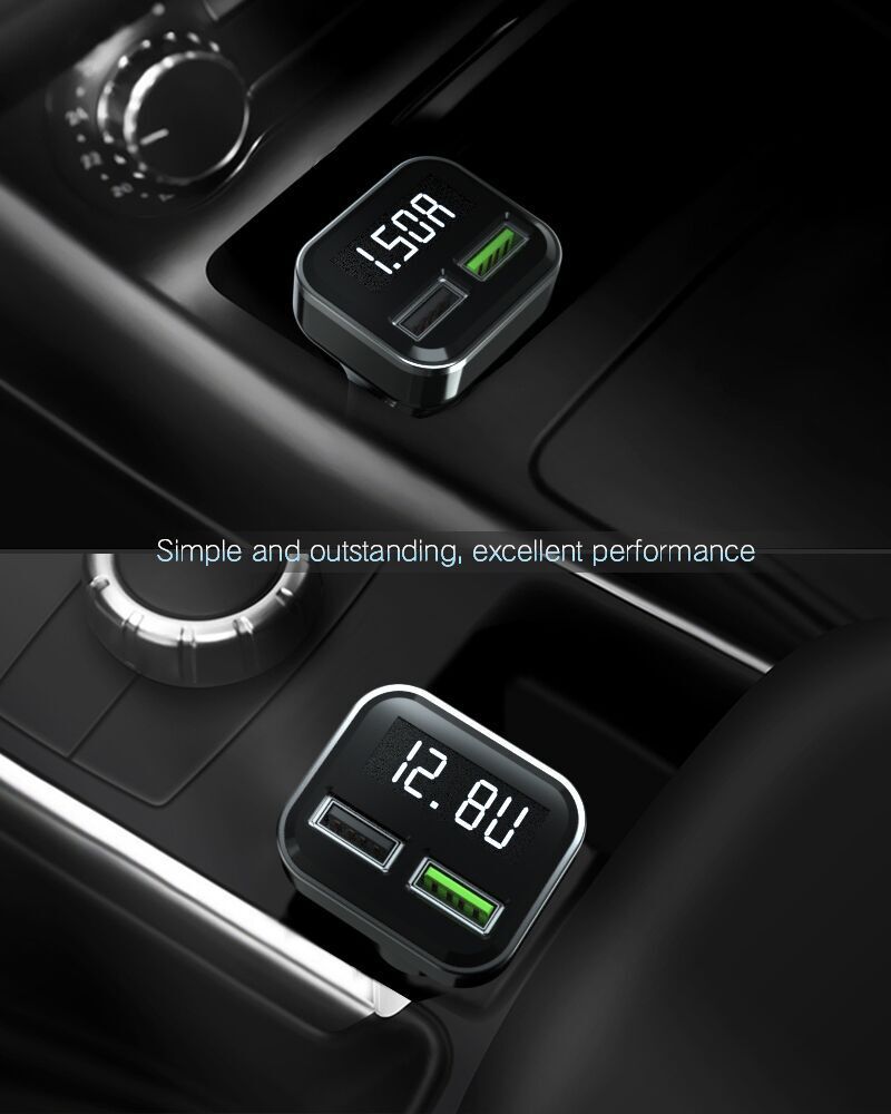 Car charger with display