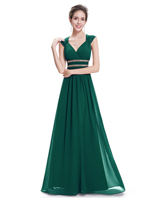 Formal Long Elegant V-Neck dress