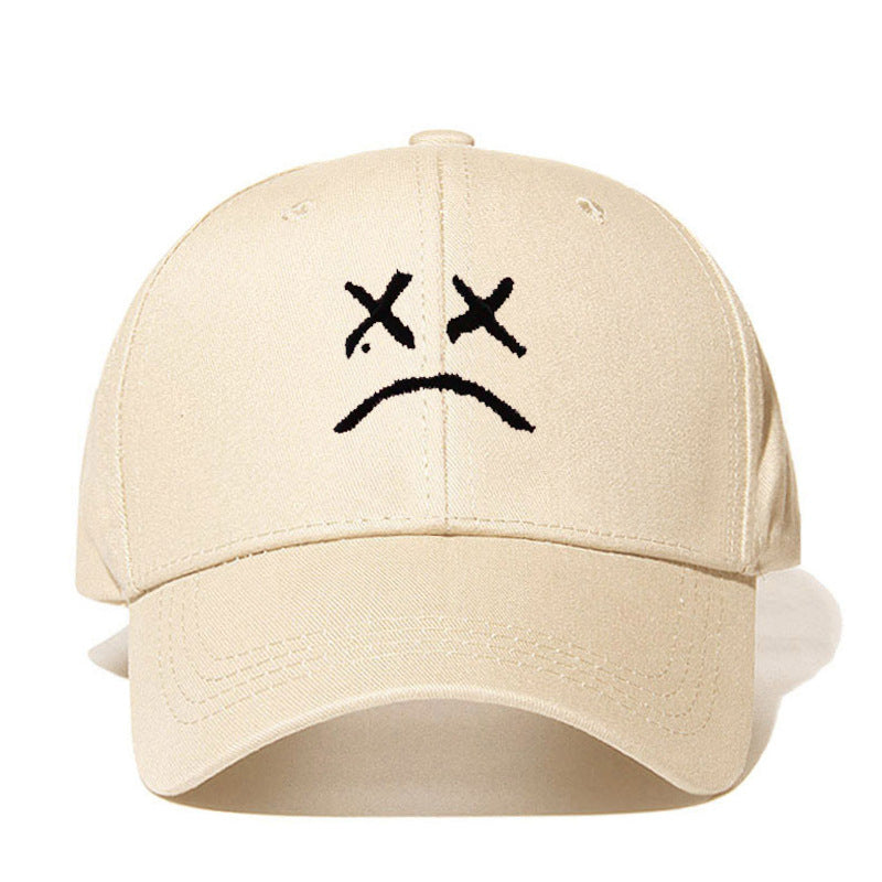 Sad Boy Embroidered Baseball Cap