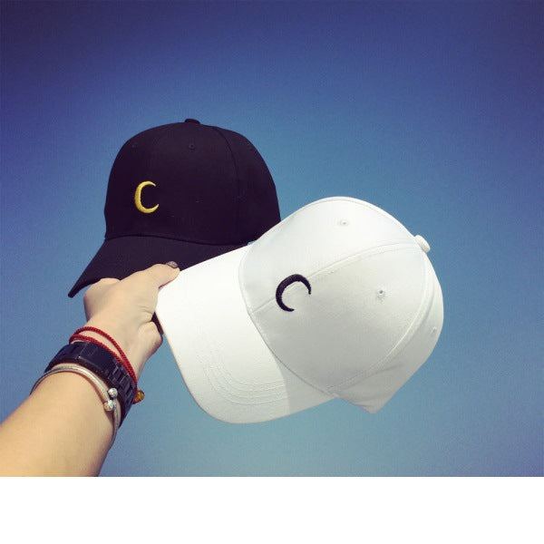 Moon Embroidery Sports Baseball Cap Women