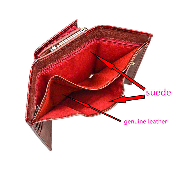 Leather ladies wallet