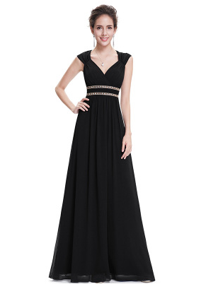 Formal Long Elegant V-Neck dress