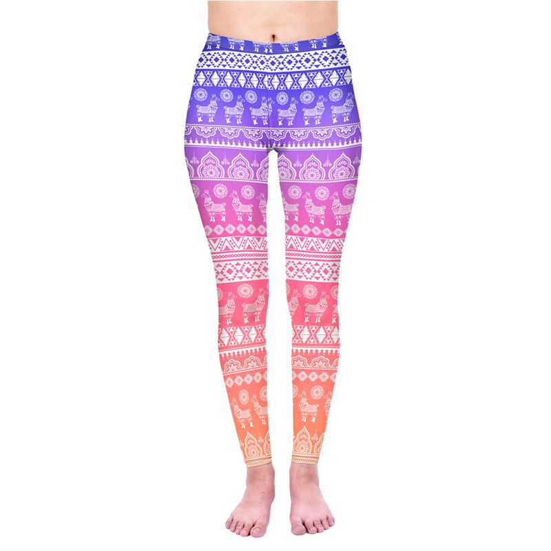 3D digital printed alpaca leggings