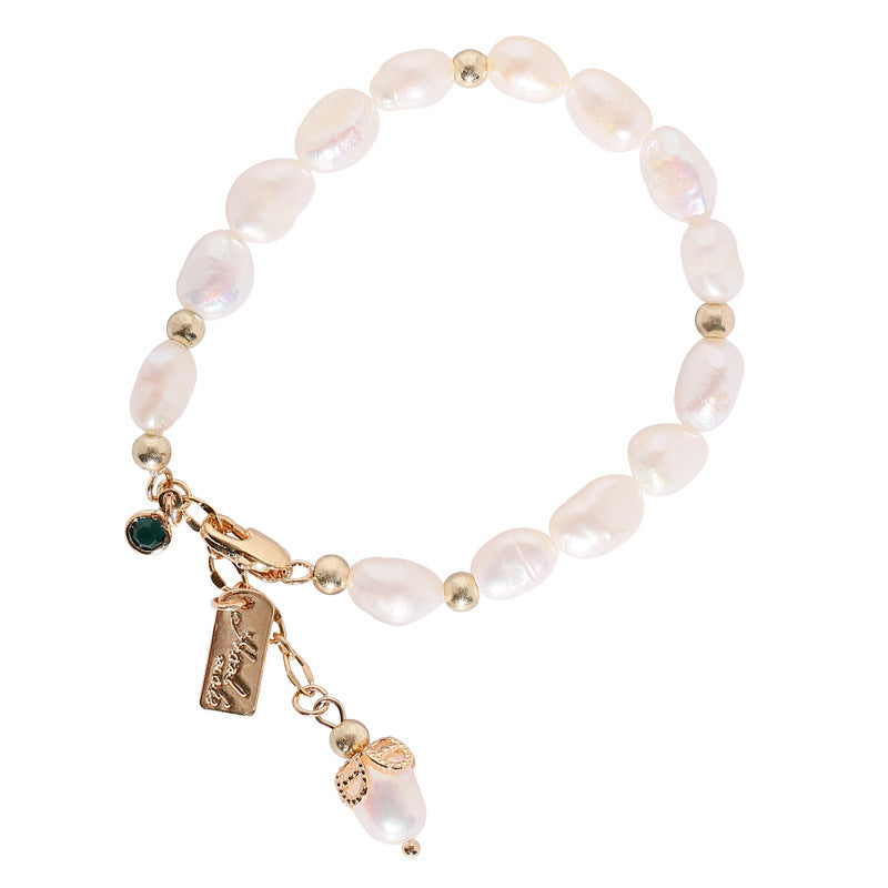 Baroque freshwater pearl bracelet women