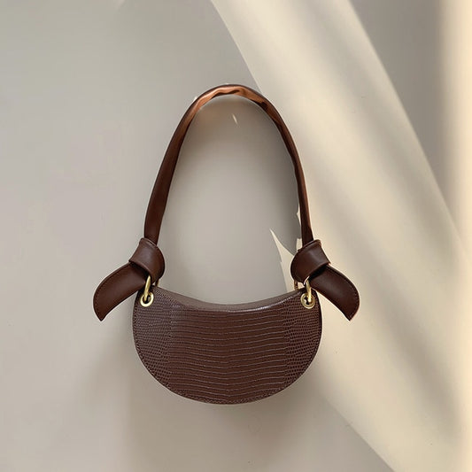 One-shoulder armpit bag women bag all-match crescent bag