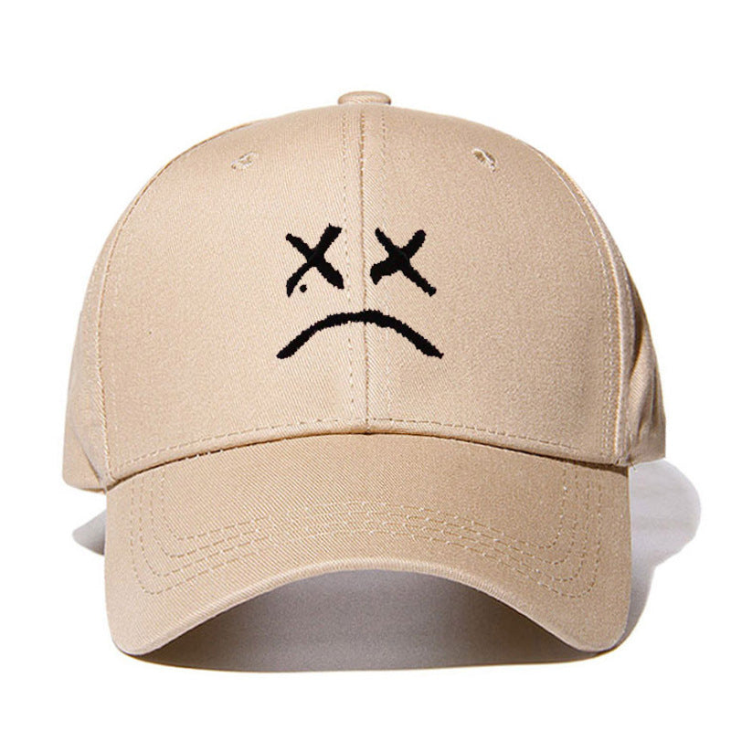 Sad Boy Embroidered Baseball Cap