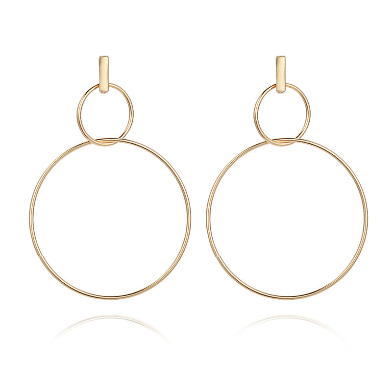 Long Size Circle Earrings and Earrings Pendant Women