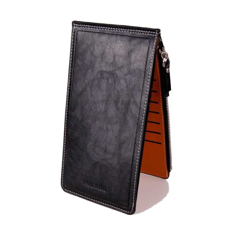 Slim wallet with zipper wallet