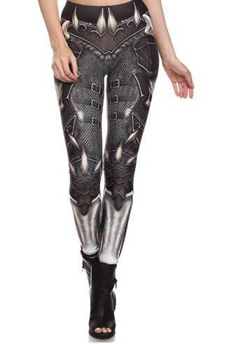 Fashion mech printing type stretch tights leggings wear leggings