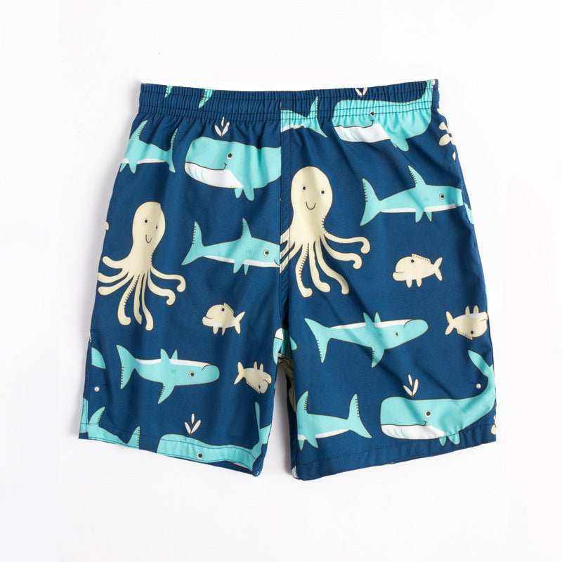 Children's beach shorts boxer swimming trunks