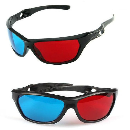 Red and blue 3d glasses