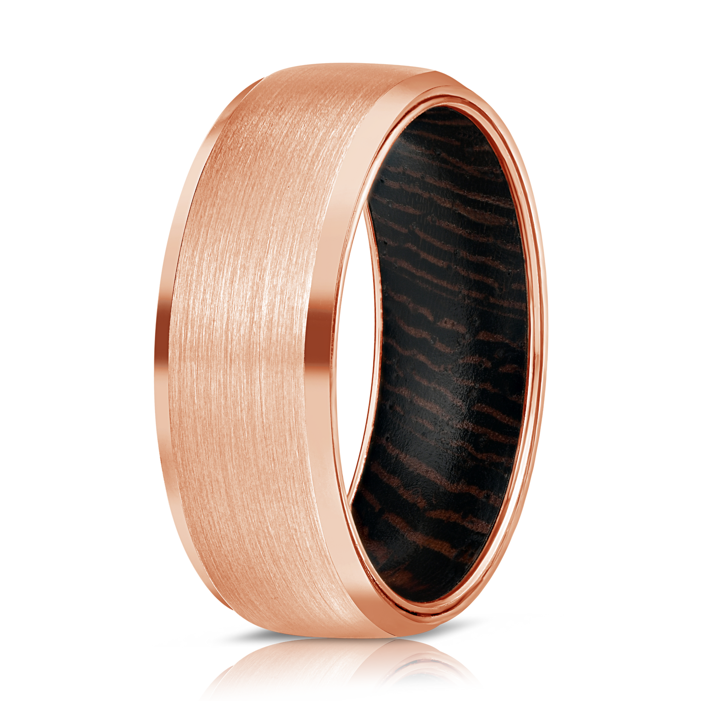 Men Tungsten Carbide Ring Rose Gold