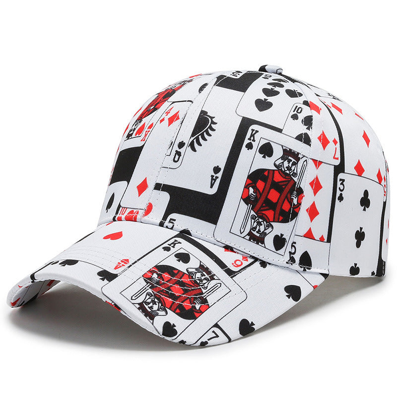 Hat Men And Women Trend Print Element Baseball Cap