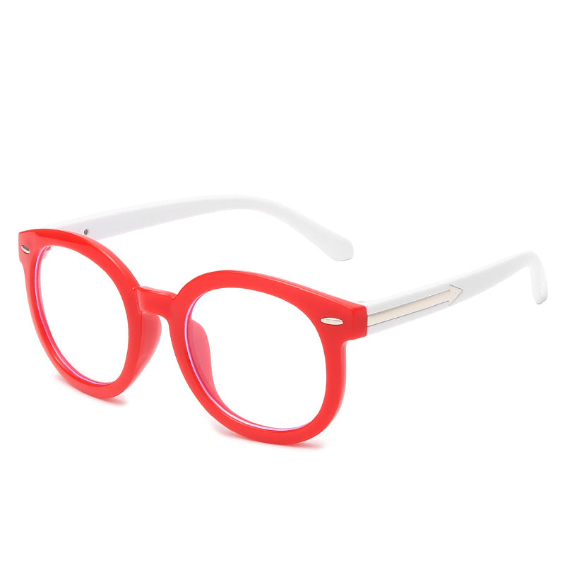 Fashion Arrow Round Blue Anti-Blue Glasses