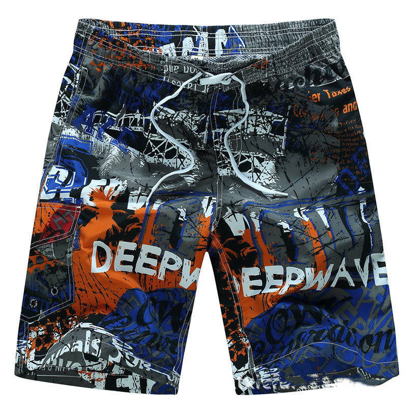 Printed Fashion Quick-drying Shorts Beach Pants