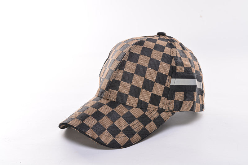 Spring And Summer Plaid Baseball Cap