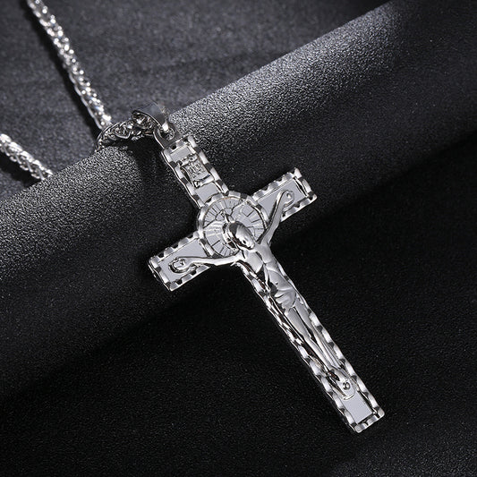 Men And Women Hip Hop Necklace Jesus Cross Pendant Necklace Accessories