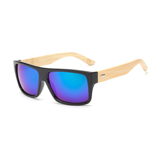 Retro Wooden Bamboo Leg Glasses Men And Women Sunglasses