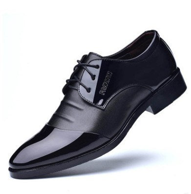 Black Shoes With Pointed Toe For Men