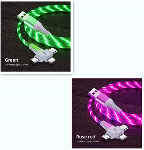 Fast charging cable aluminum alloy streamer data cable