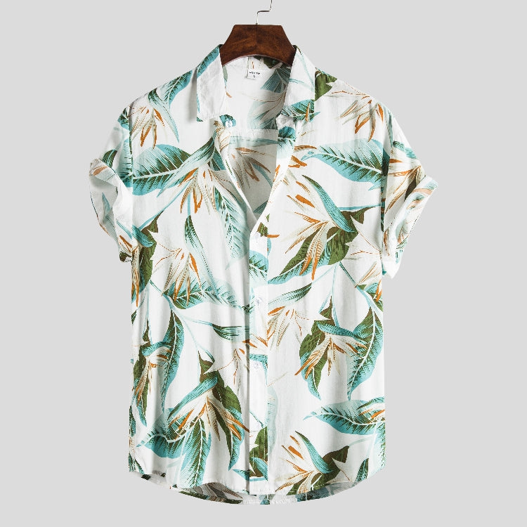 Beach Short-Sleeved Loose Trend Floral Shirt