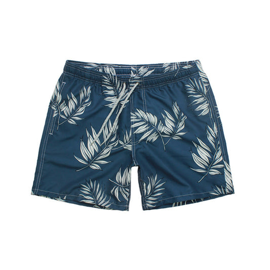 Quick Drying Beach Pants Men's Loose Sports Printed Quarter Shorts