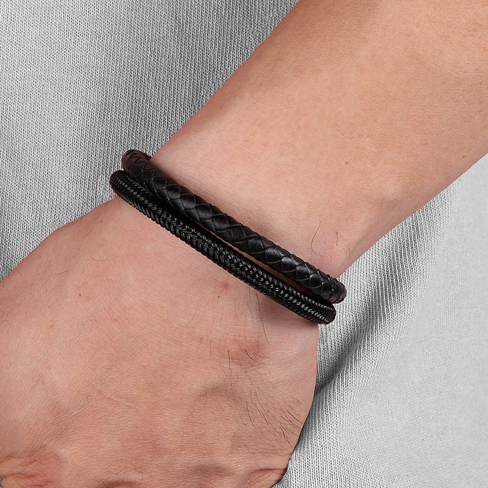 Two-Tone Magnetic Buckle Bracelet Bracelet For Men And Women